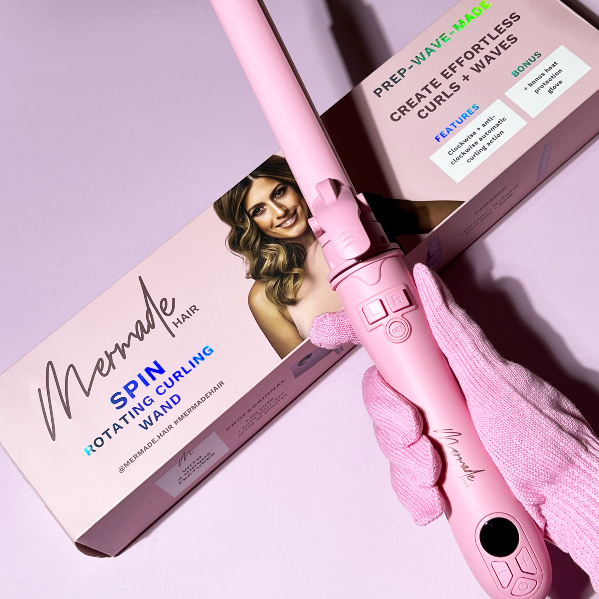 Pink wand curling iron online