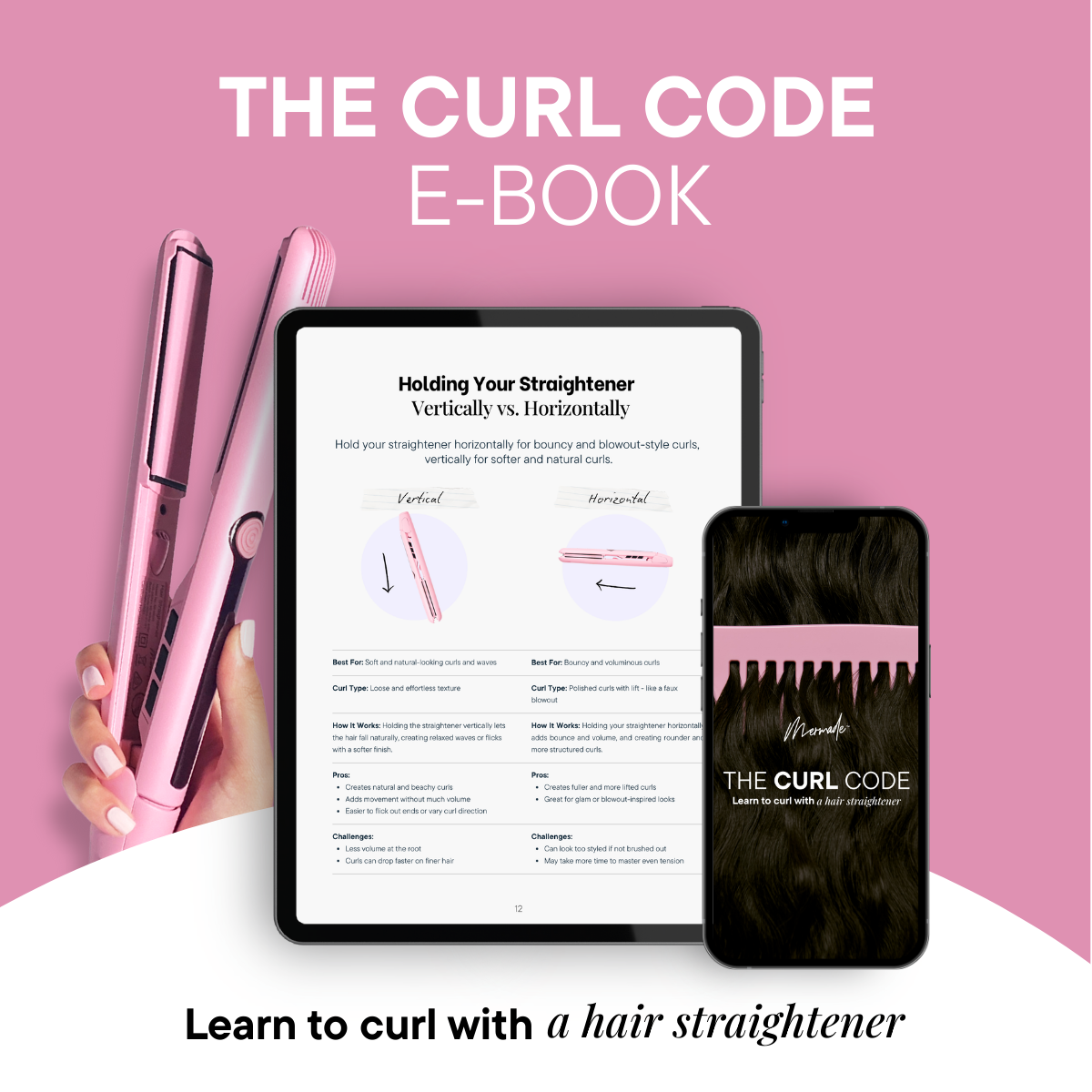 E-book: Learn to Curl with a Straightener