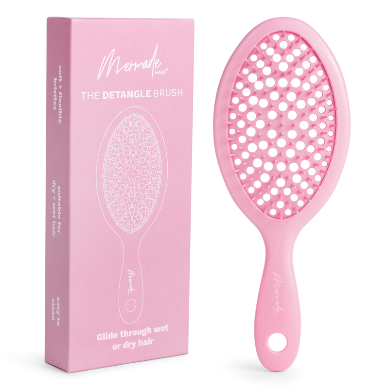 Mermade Hair Detangle Brush in Pink Front