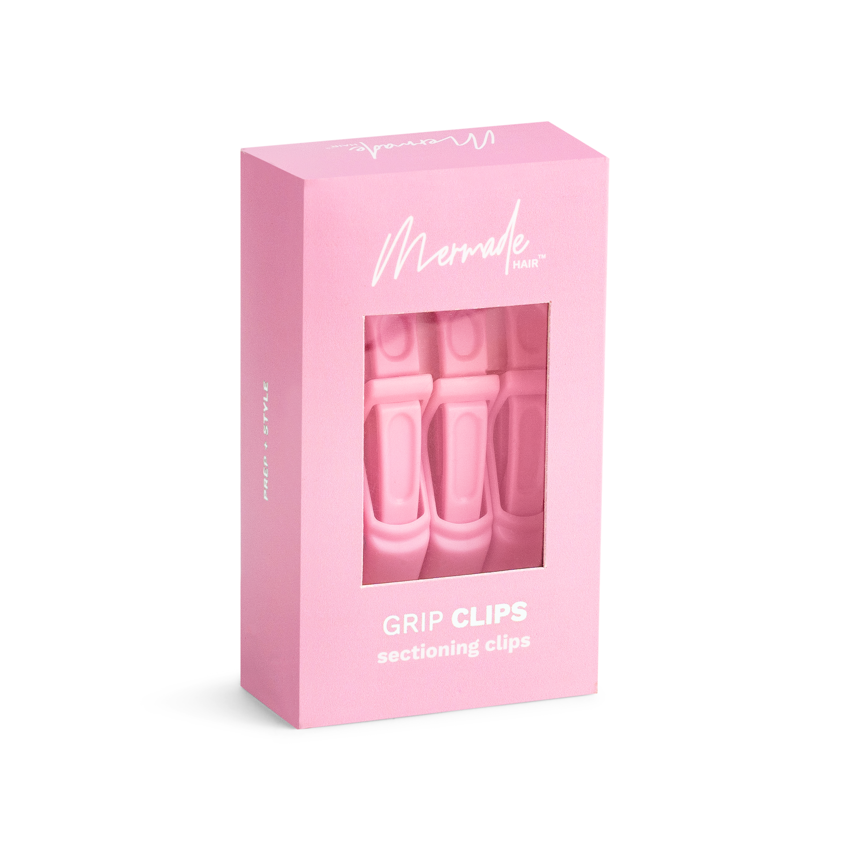 Mermade Hair Grip Clips in Signature Pink - in box