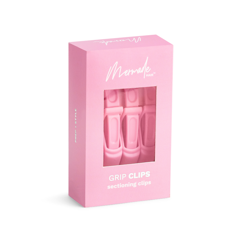 Mermade Hair Grip Clips in Signature Pink - in box