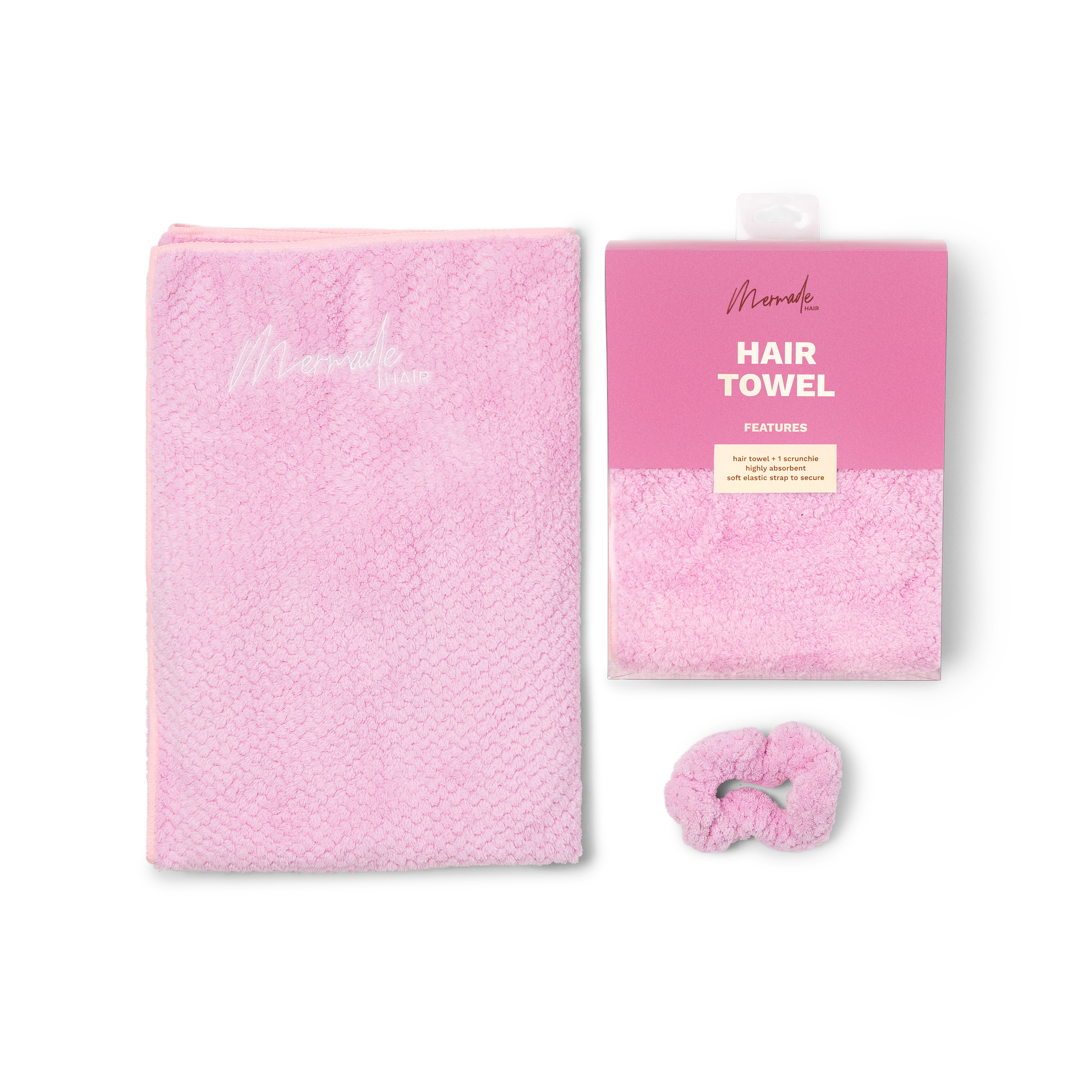 Mermade Hair Hair Towel Product Flatlay