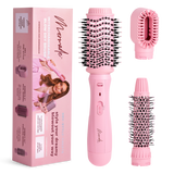 Mermade Hair Pink Interchangeable Blow Dry Brush Flatlay with Box