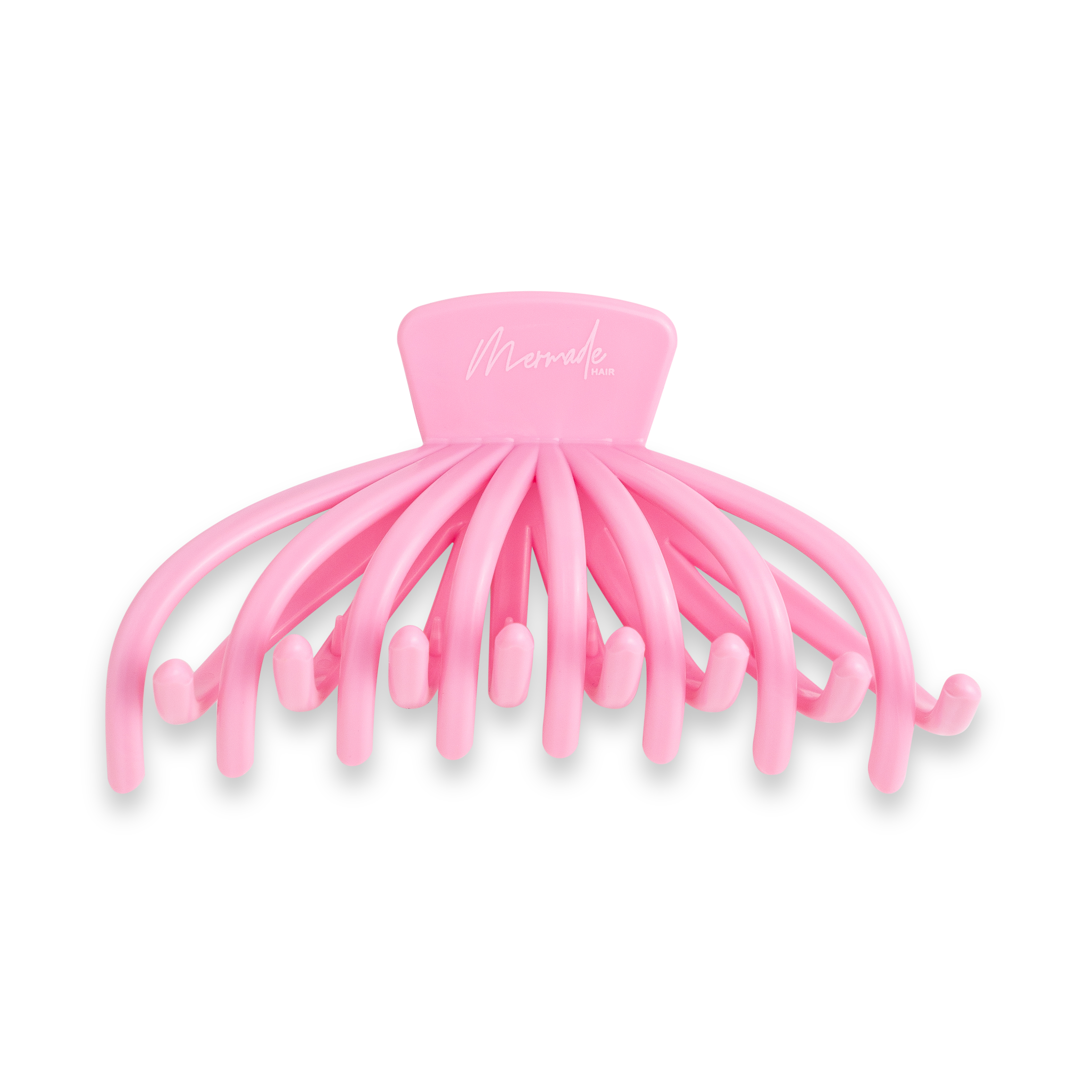 Mermade Hair Pink Octopus Clip Front