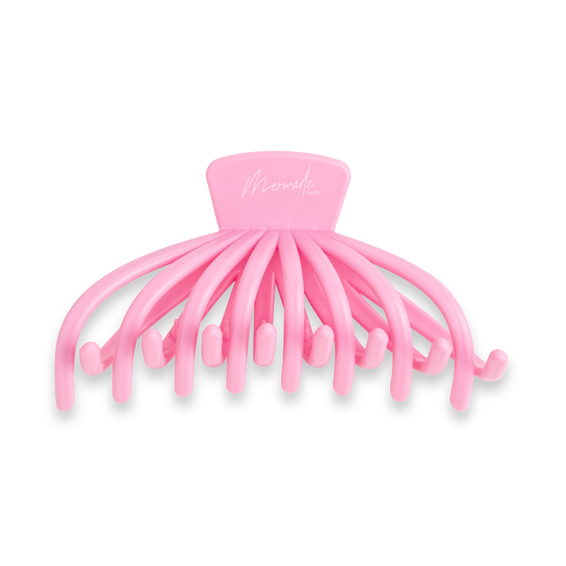 Mermade Hair Pink Octopus Clip Front