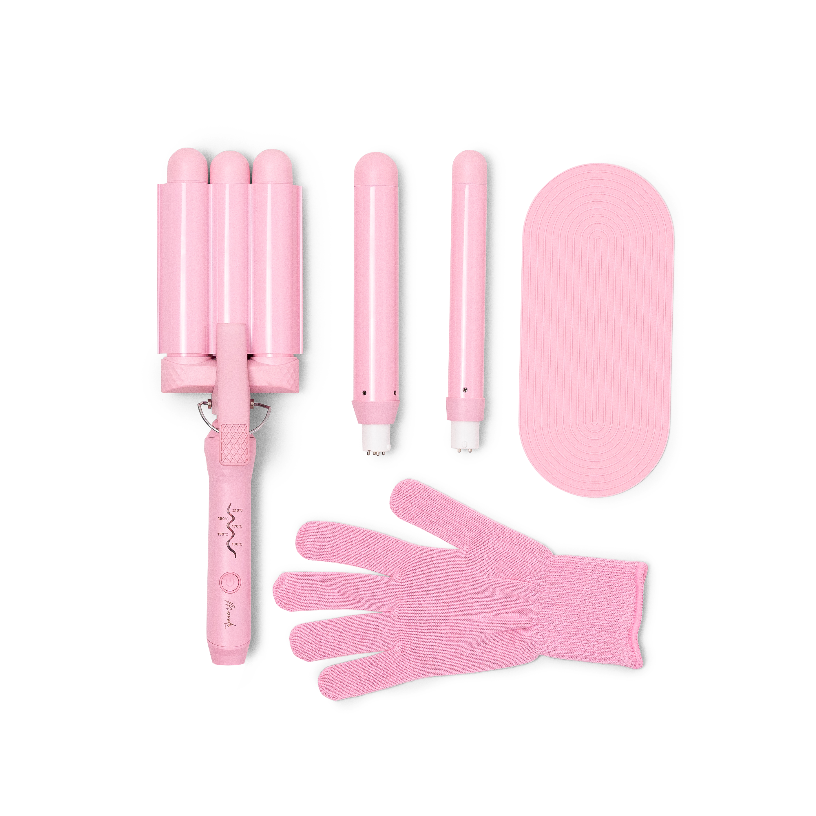 Mermade Hair Pink Style Wand flatlay