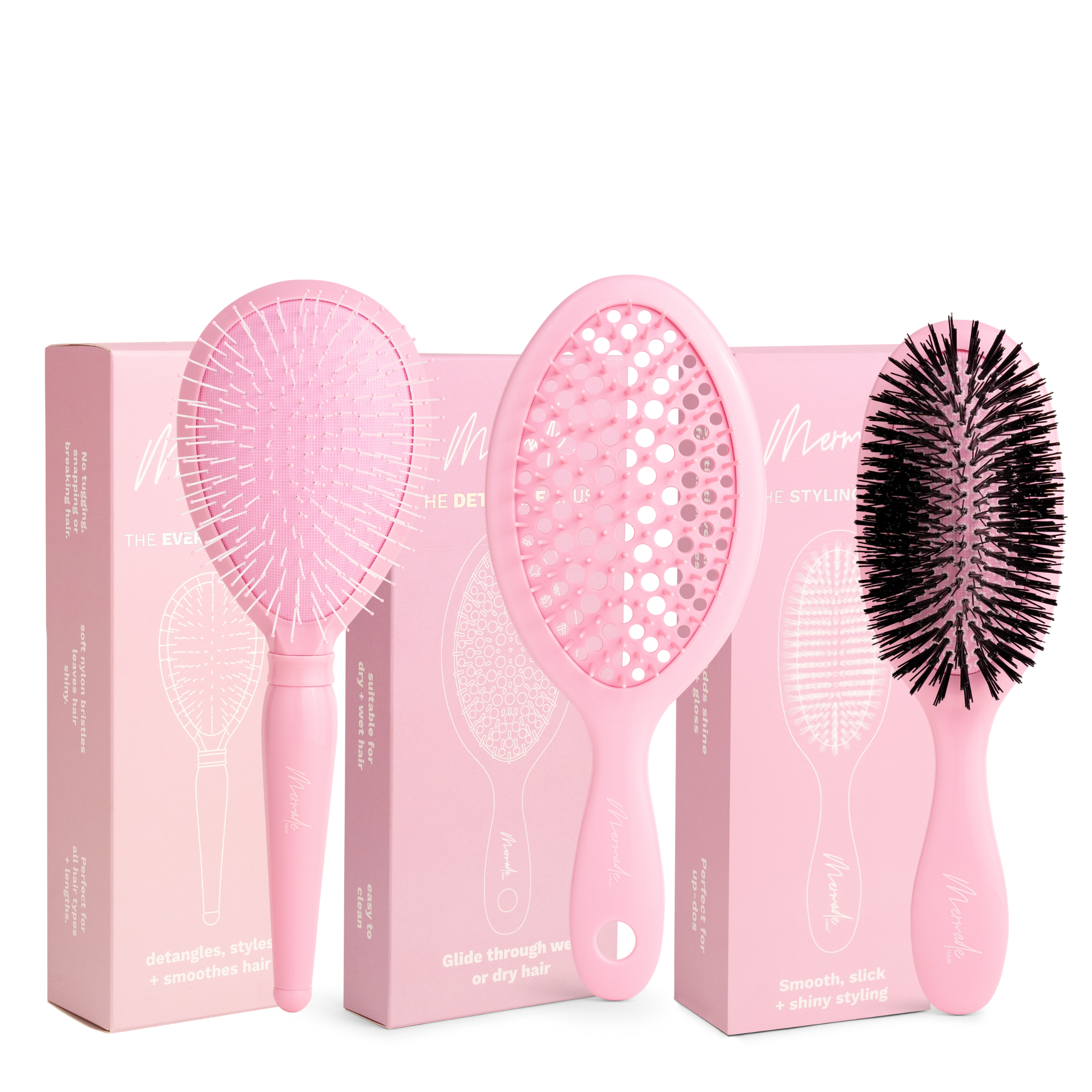 Mermade Hair Tame The Mane Brushes Bundle