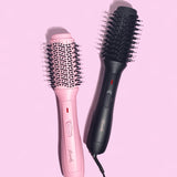 Mermade Hair Blow Dry Brush in Sleek Black and Pink